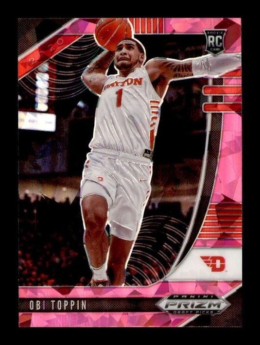 2020-21 Panini Prizm Pink Cracked Ice Prizm Obi Toppin