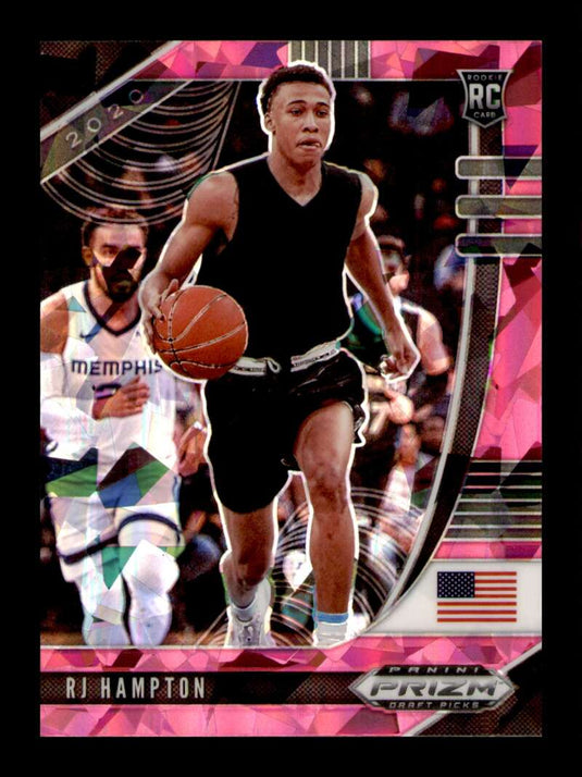 2020-21 Panini Prizm Pink Cracked Ice Prizm RJ Hampton