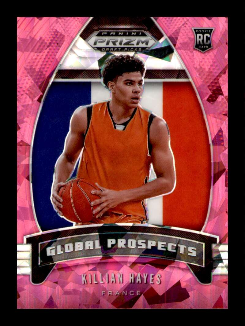 Load image into Gallery viewer, 2020-21 Panini Prizm Pink Cracked Ice Prizm Killian Hayes #96 Rookie RC Image 1
