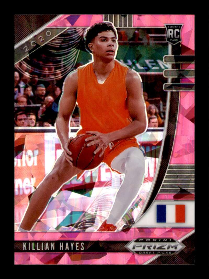 Load image into Gallery viewer, 2020-21 Panini Prizm Pink Cracked Ice Prizm Killian Hayes #52 Rookie RC Image 1
