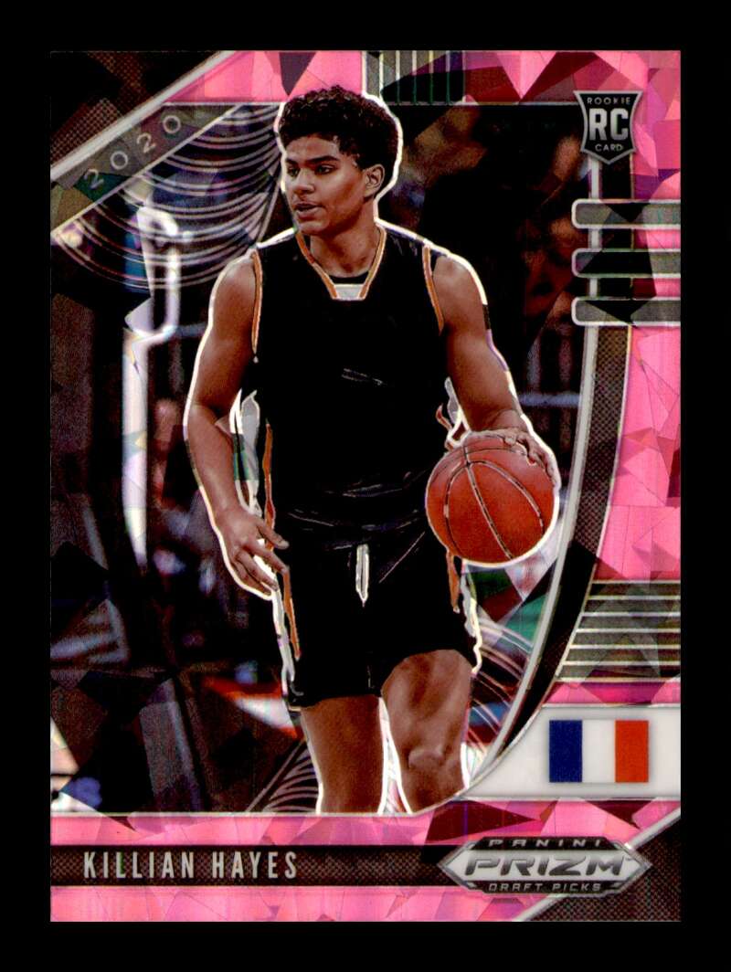 Load image into Gallery viewer, 2020-21 Panini Prizm Pink Cracked Ice Prizm Killian Hayes #12 Rookie RC Image 1
