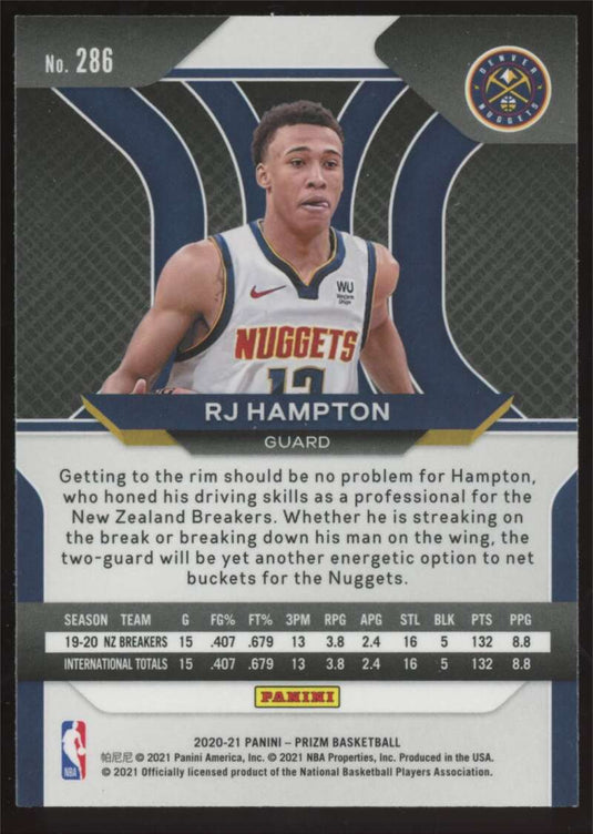 2020-21 Panini Prizm RJ Hampton 