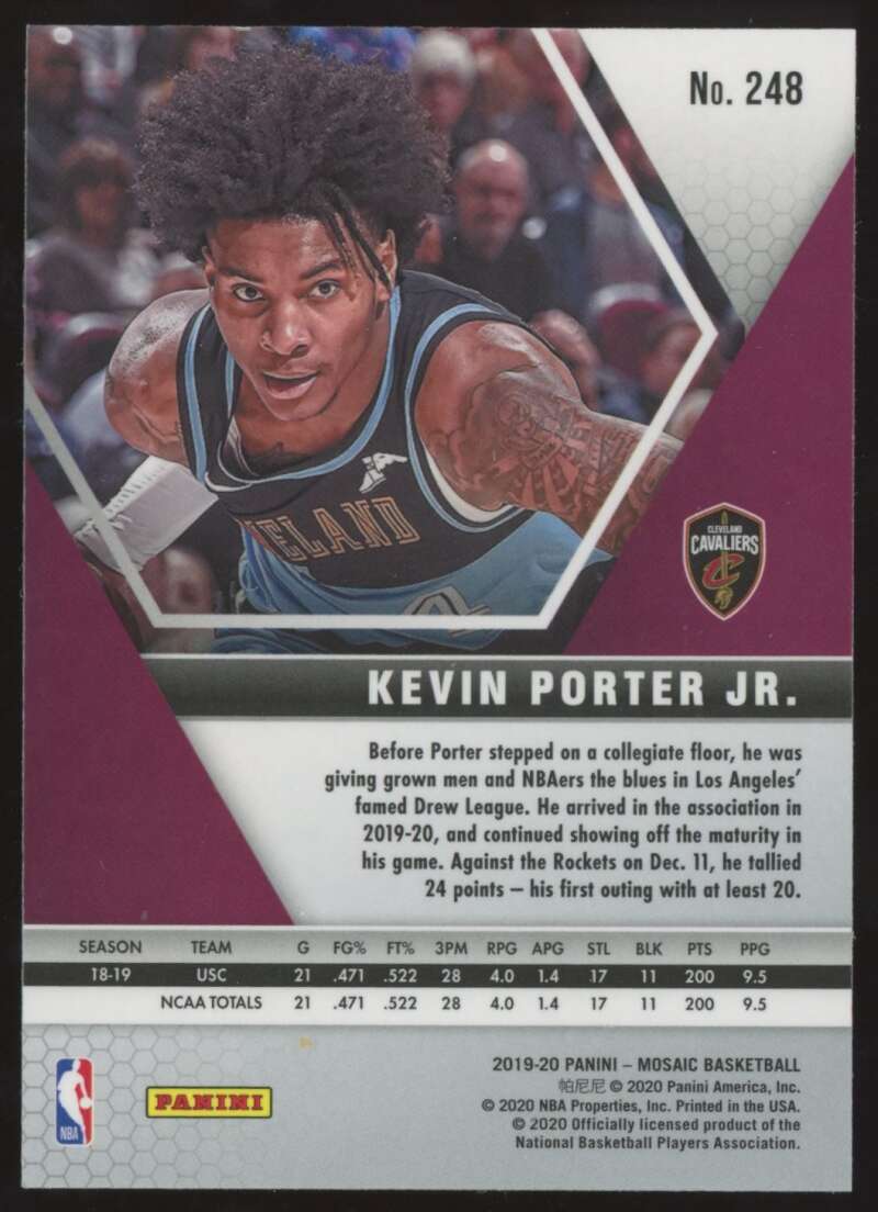 Load image into Gallery viewer, 2019-20 Panini Mosaic Kevin Porter Jr. #248 Rookie RC Image 2
