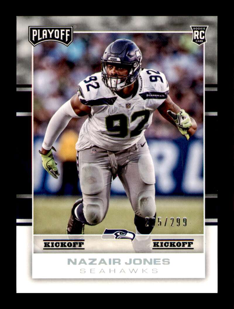 Load image into Gallery viewer, 2017 Panini Playoff Kickoff Nazair Jones #294 Rookie RC SP /299 Image 1
