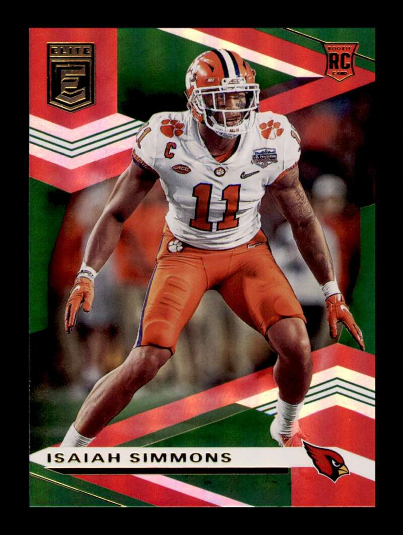 Load image into Gallery viewer, 2020 Donruss Elite Green Isaiah Simmons #118 Rookie RC SP Image 1
