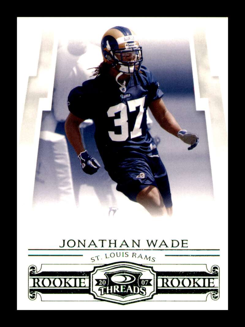 Load image into Gallery viewer, 2007 Donruss Threads Retail Green Jonathan Wade #187 Rookie RC SP /200 Image 1
