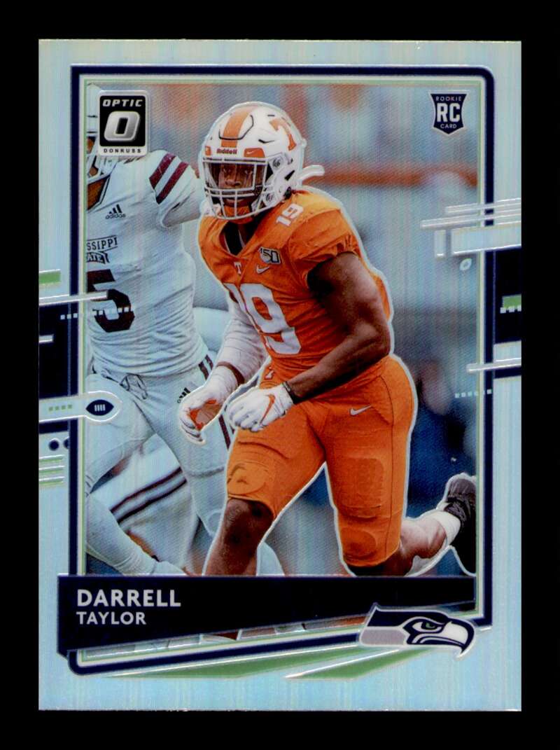 Load image into Gallery viewer, 2020 Donruss Optic Silver Prizm Holo Darrell Taylor #136 Rookie RC SP Image 1
