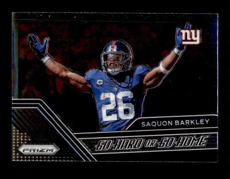 Load image into Gallery viewer, 2020 Panini Prizm Go Hard Or Go Home Saquon Barkley #7 Image 1
