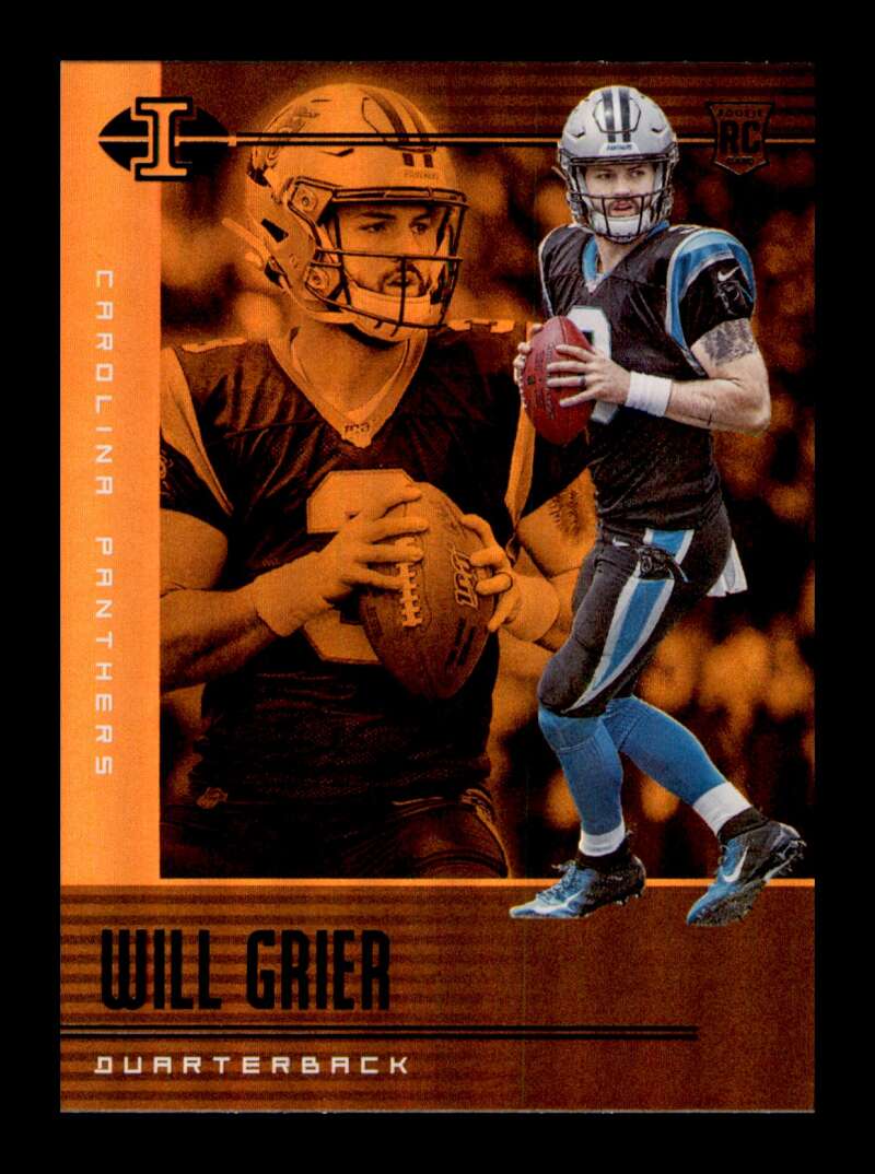 Load image into Gallery viewer, 2019 Panini Illusions Trophy Collection Orange Will Grier #96 Rookie RC SP Image 1
