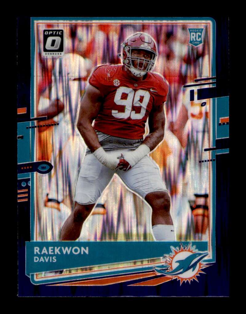 Load image into Gallery viewer, 2020 Donruss Optic Purple Shock Prizm Raekwon Davis #134 Rookie RC SP Image 1
