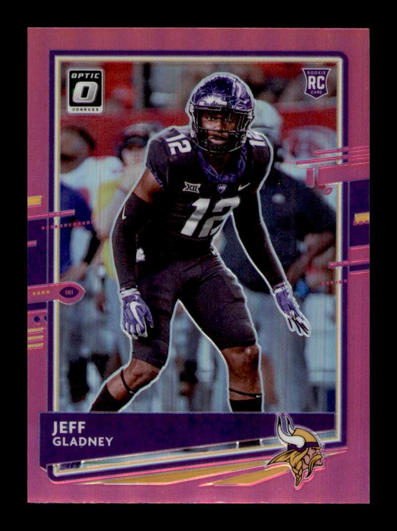 Load image into Gallery viewer, 2020 Donruss Optic Pink Prizm Jeff Gladney #108 Rookie RC SP Image 1
