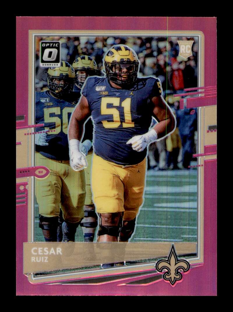 Load image into Gallery viewer, 2020 Donruss Optic Pink Prizm Cesar Ruiz #131 Rookie RC SP Image 1
