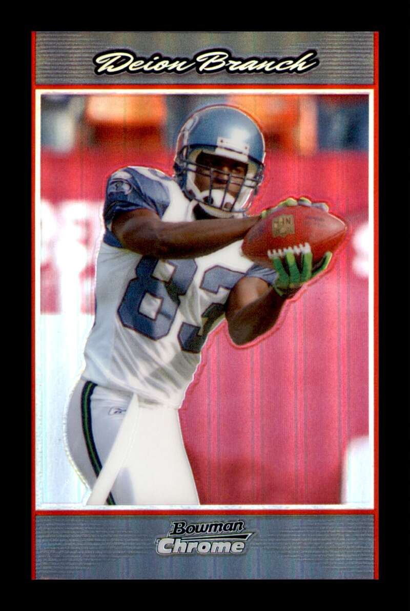 Load image into Gallery viewer, 2007 Bowman Chrome Refractor Deion Branch #BC157 Short Print SP Image 1
