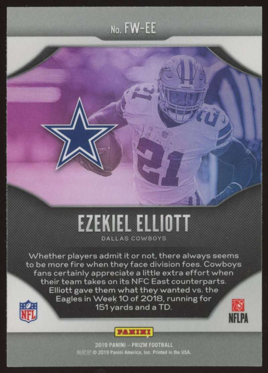 2019 Panini Prizm Fireworks Ezekiel Elliott 