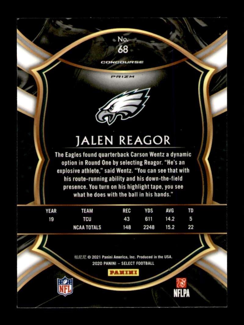 Load image into Gallery viewer, 2020 Panini Select Silver Prizm Jalen Reagor #68 Rookie RC SP Image 2
