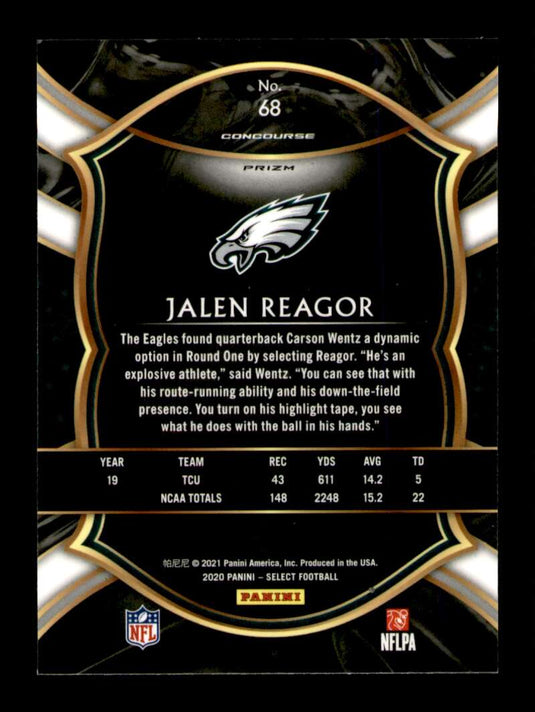 2020 Panini Select Silver Prizm Jalen Reagor