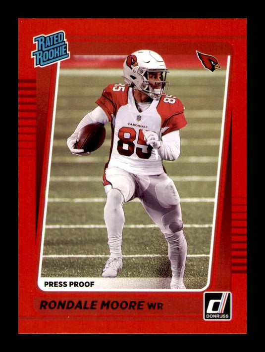 2021 Donruss Press Proof Red Rondale Moore