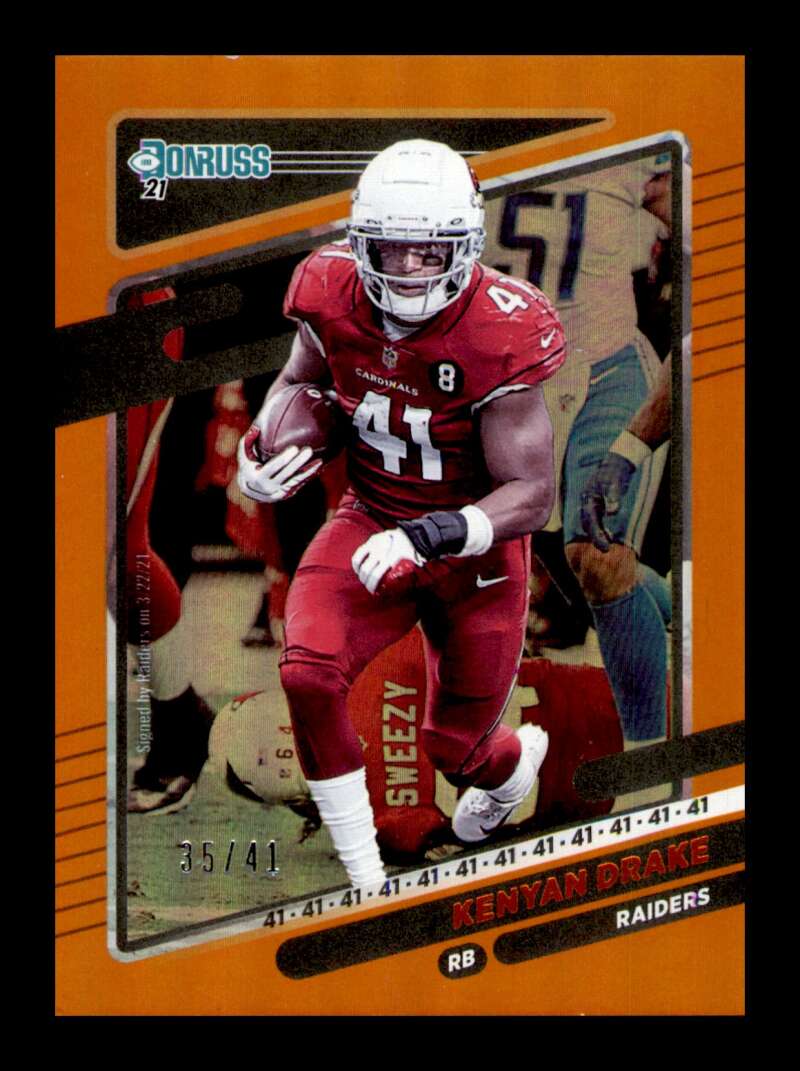 Load image into Gallery viewer, 2021 Donruss Jersey Number Kenyan Drake #249 Short Print SP Raiders  /41 Image 1
