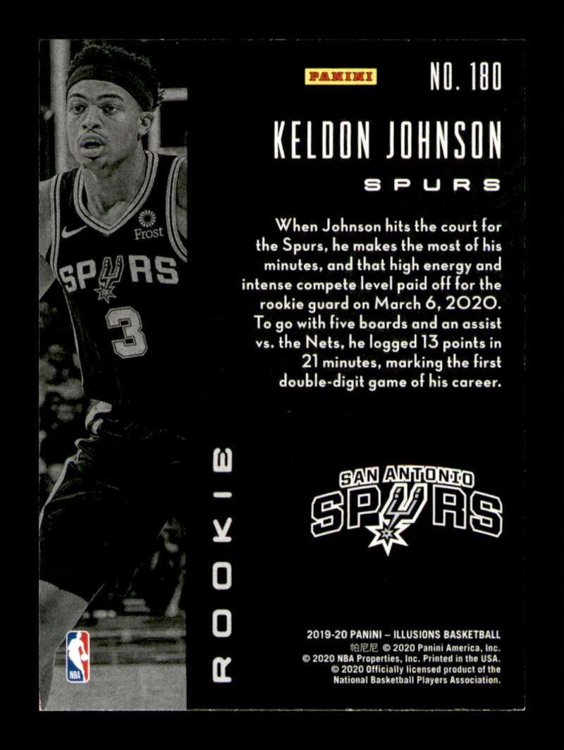 Load image into Gallery viewer, 2019-20 Panini Illusions Keldon Johnson #180 Rookie RC Image 2
