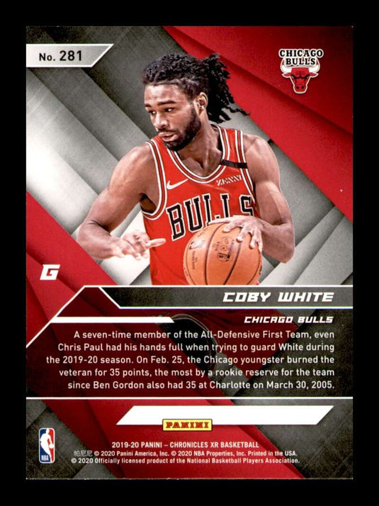 2019-20 Panini Chronicles XR Pink Coby White