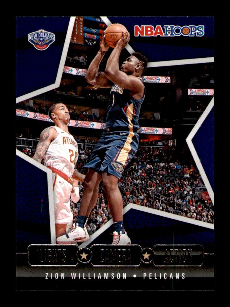 Load image into Gallery viewer, 2020-21 Panini HoopsLights Camera Action Zion Williamson #24 Rookie RC Image 1
