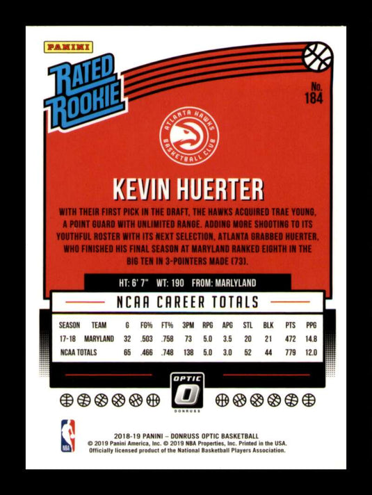 2018-19 Donruss Optic Kevin Huerter