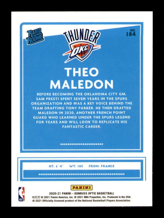 2020-21 Donruss Optic Theo Maledon