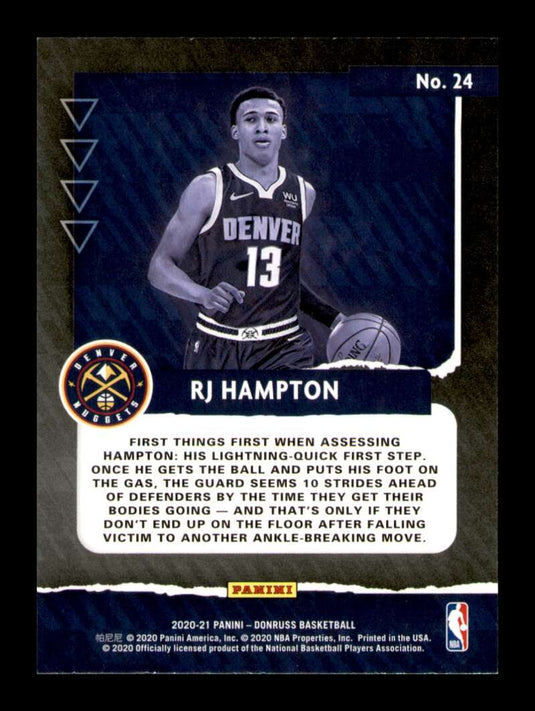 2020-21 Donruss Great X-Pectations RJ Hampton 