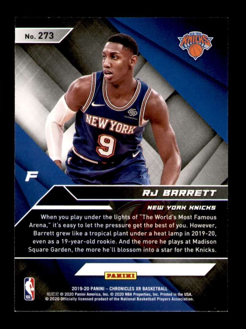 Load image into Gallery viewer, 2019-20 Panini Chronicles XR RJ Barrett #273 Rookie RC Image 2
