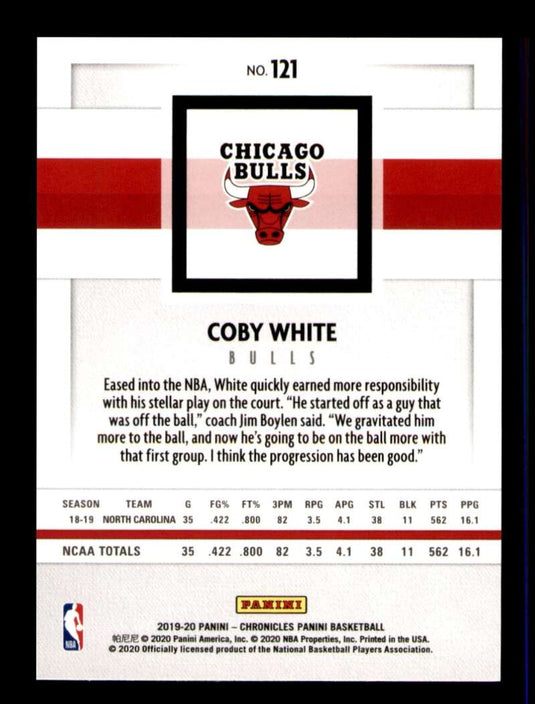 2019-20 Panini Chronicles Coby White