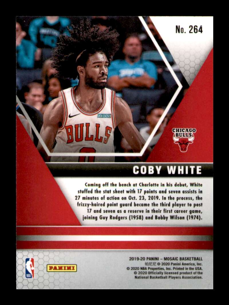 Load image into Gallery viewer, 2019-20 Panini Mosaic Coby White #264 Rookie RC Image 2
