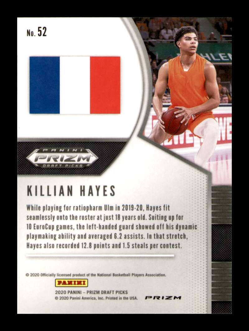 Load image into Gallery viewer, 2020-21 Panini Prizm Draft Red White Blue Prizm Killian Hayes #52 Rookie RC SP Image 2
