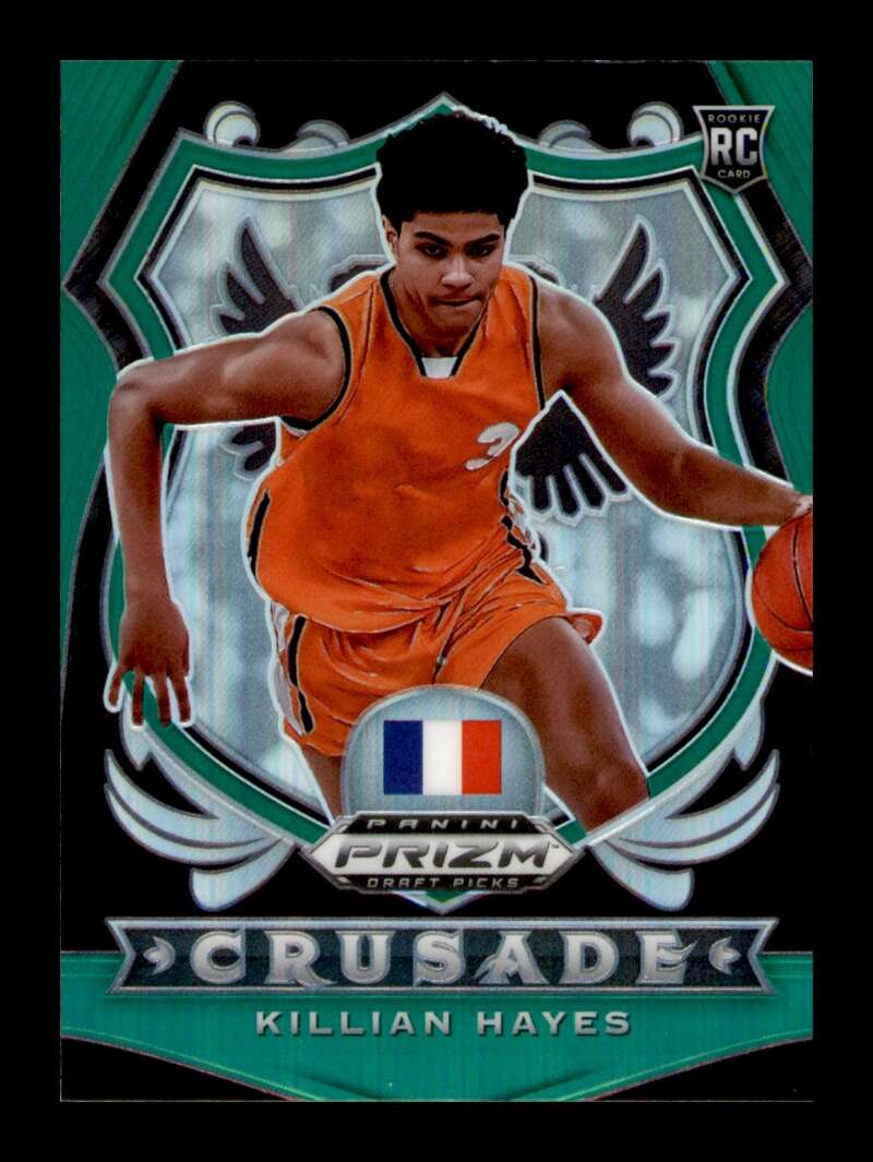 Load image into Gallery viewer, 2020-21 Panini Prizm Draft Green Prizm Killian Hayes #92 Rookie RC SP Image 1
