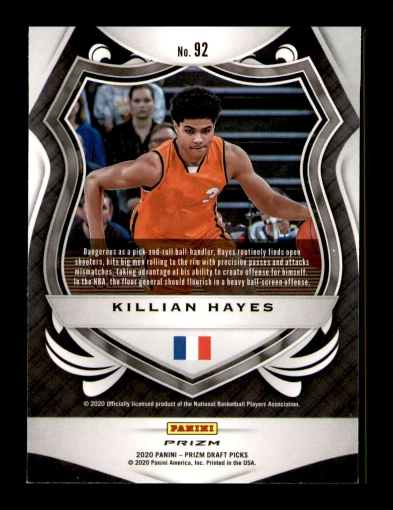 Load image into Gallery viewer, 2020-21 Panini Prizm Draft Red White Blue Prizm Killian Hayes #92 Rookie RC SP  Image 2
