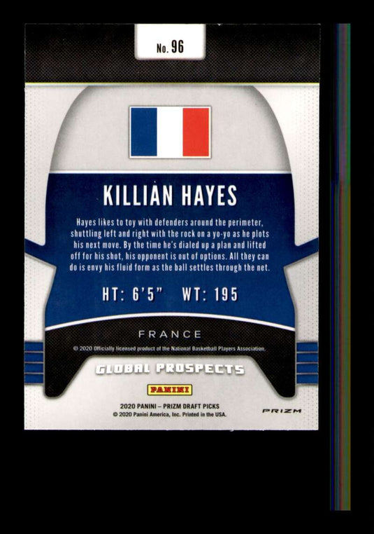 2020-21 Panini Prizm Draft Green Prizm Killian Hayes 