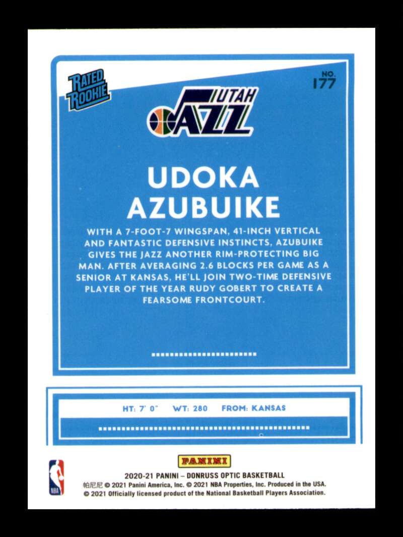 Load image into Gallery viewer, 2020-21 Donruss Optic Udoka Azubuike #177 Rookie RC Image 2
