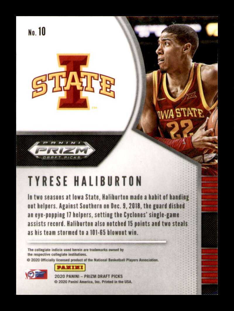 Load image into Gallery viewer, 2020-21 Panini Prizm Draft Tyrese Haliburton #10 Rookie RC Image 2
