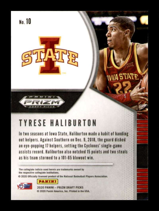 2020-21 Panini Prizm Draft Tyrese Haliburton 