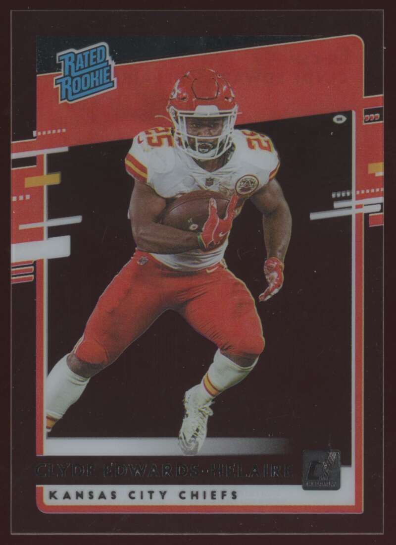 Load image into Gallery viewer, 2020 Panini Chronicles Clearly Donruss Clyde Edwards-Helaire #RR-CEH Rookie RC Image 1
