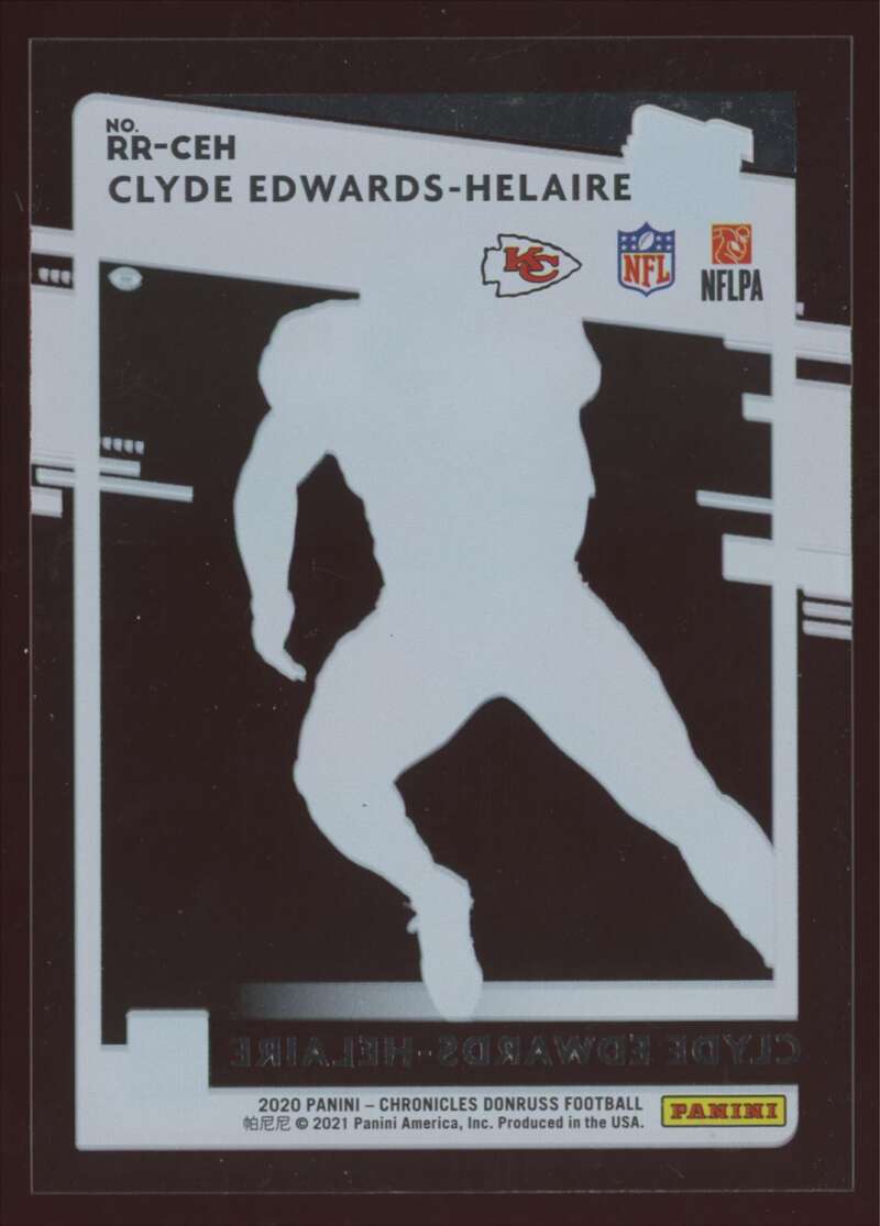 Load image into Gallery viewer, 2020 Panini Chronicles Clearly Donruss Clyde Edwards-Helaire #RR-CEH Rookie RC Image 2
