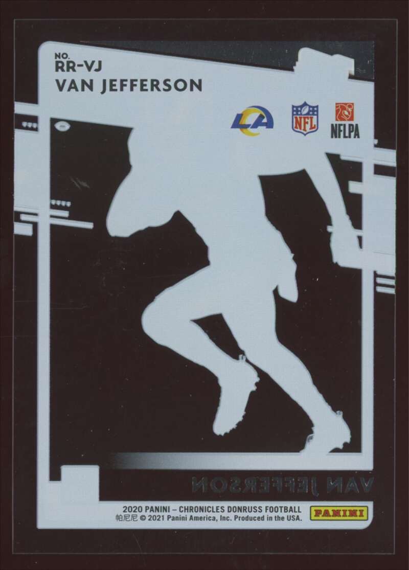 Load image into Gallery viewer, 2020 Panini Chronicles Clearly Donruss Van Jefferson #RR-VJ Rookie RC Image 2
