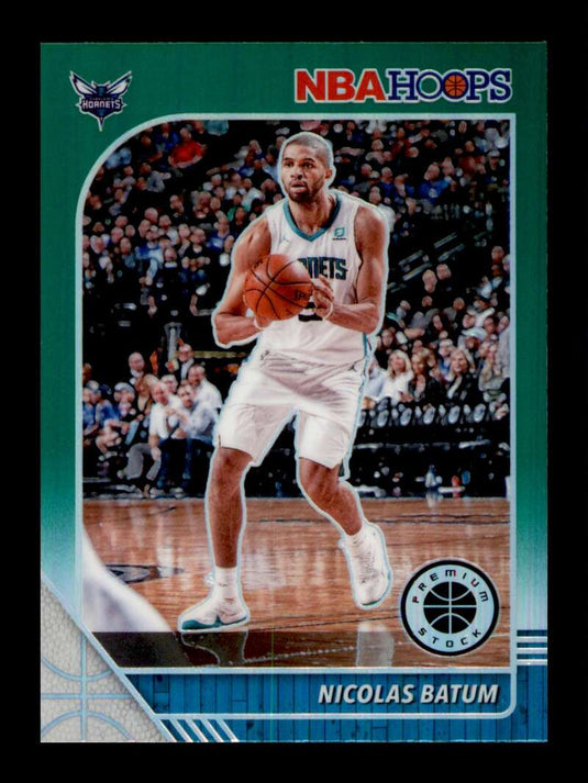 2019-20 Panini Hoops Premium Stock Green Prizm Nicolas Batum 