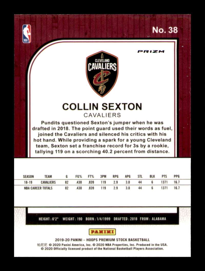 Load image into Gallery viewer, 2019-20 Panini Hoops Premium Stock Green Prizm Collin Sexton #38 Short Print SP Image 2
