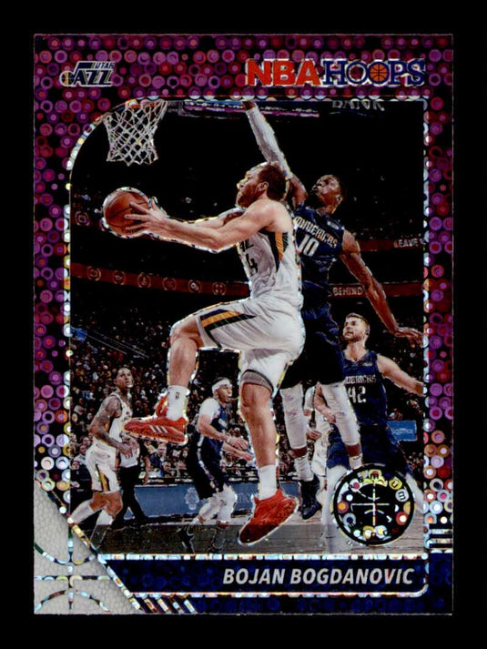 2019-20 Panini Hoops Premium Stock Purple Disco Prizm Bojan Bogdanovic 