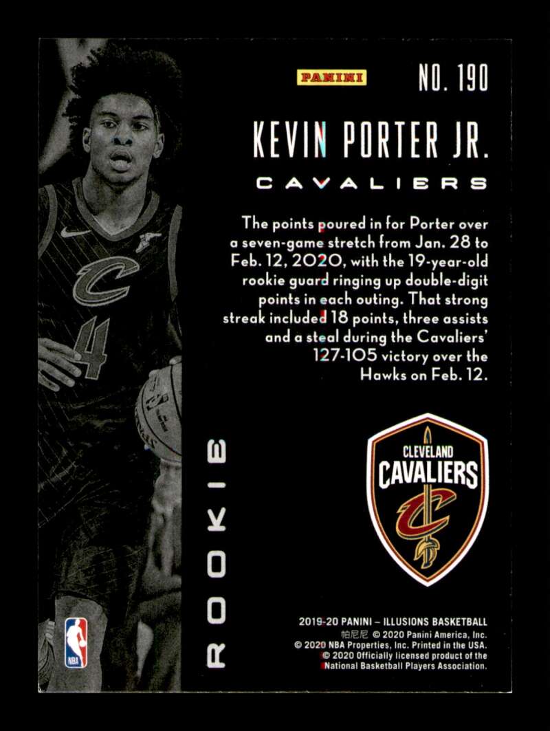 Load image into Gallery viewer, 2019-20 Panini Illusions Kevin Porter Jr. #190 Rookie RC Image 2
