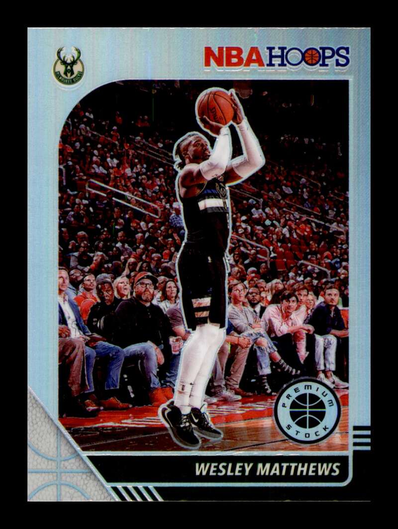 Load image into Gallery viewer, 2019-20 Panini Hoops Premium Stock Silver Prizm Wesley Matthews #75 Short Print  Image 1
