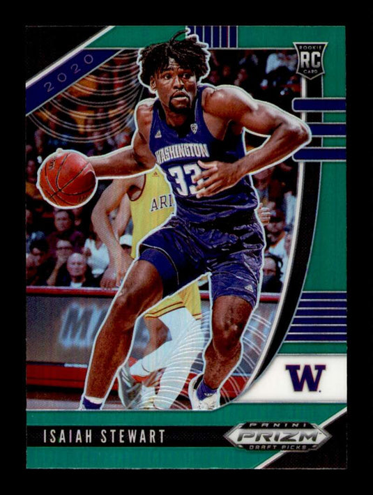 2020-21 Panini Prizm Draft Green Prizm Isaiah Stewart