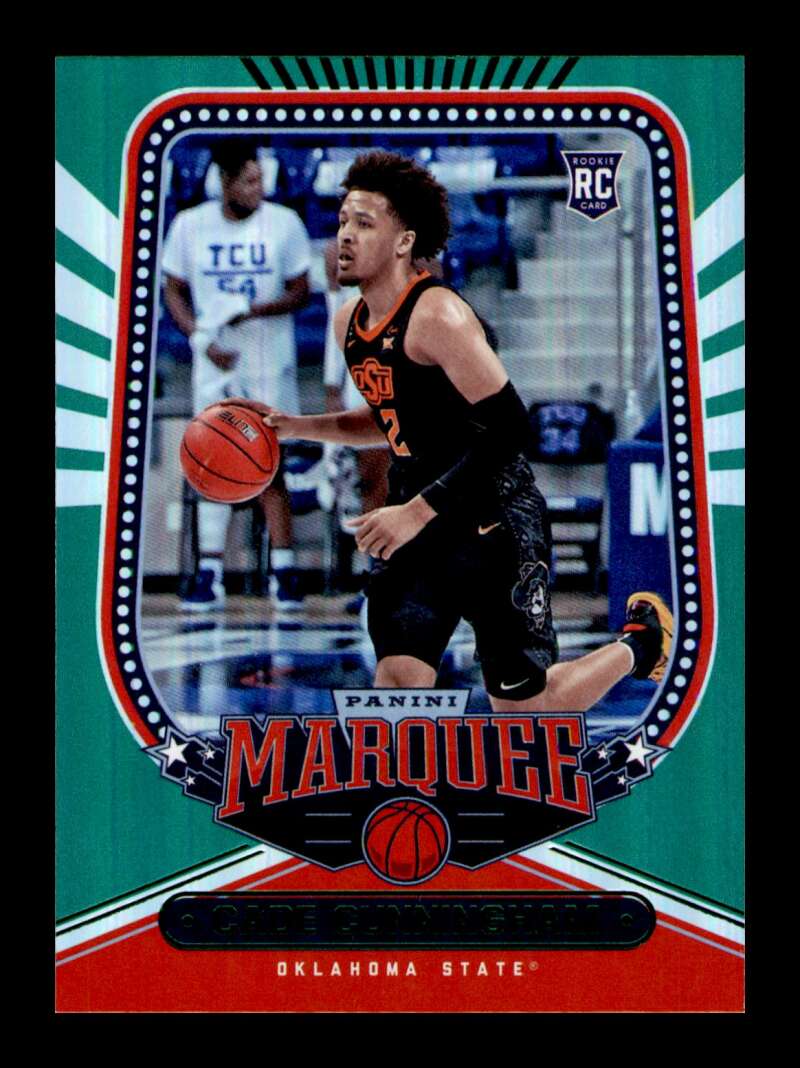 Load image into Gallery viewer, 2021-22 Panini Chronicles Draft Marquee Green Cade Cunningham #141 Rookie RC Image 1
