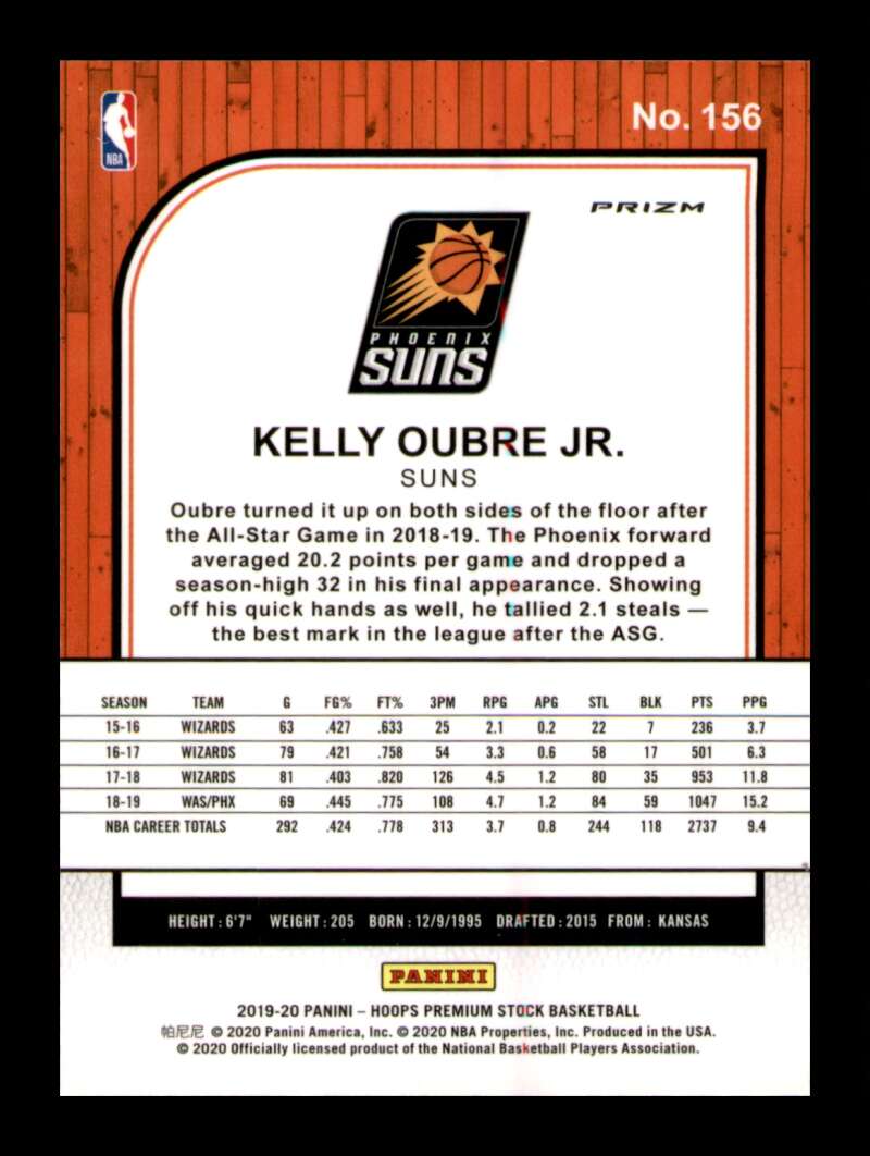 Load image into Gallery viewer, 2019-20 Panini Hoops Premium Stock Silver Mojo Prizm Kelly Oubre Jr. #156 SP Image 2
