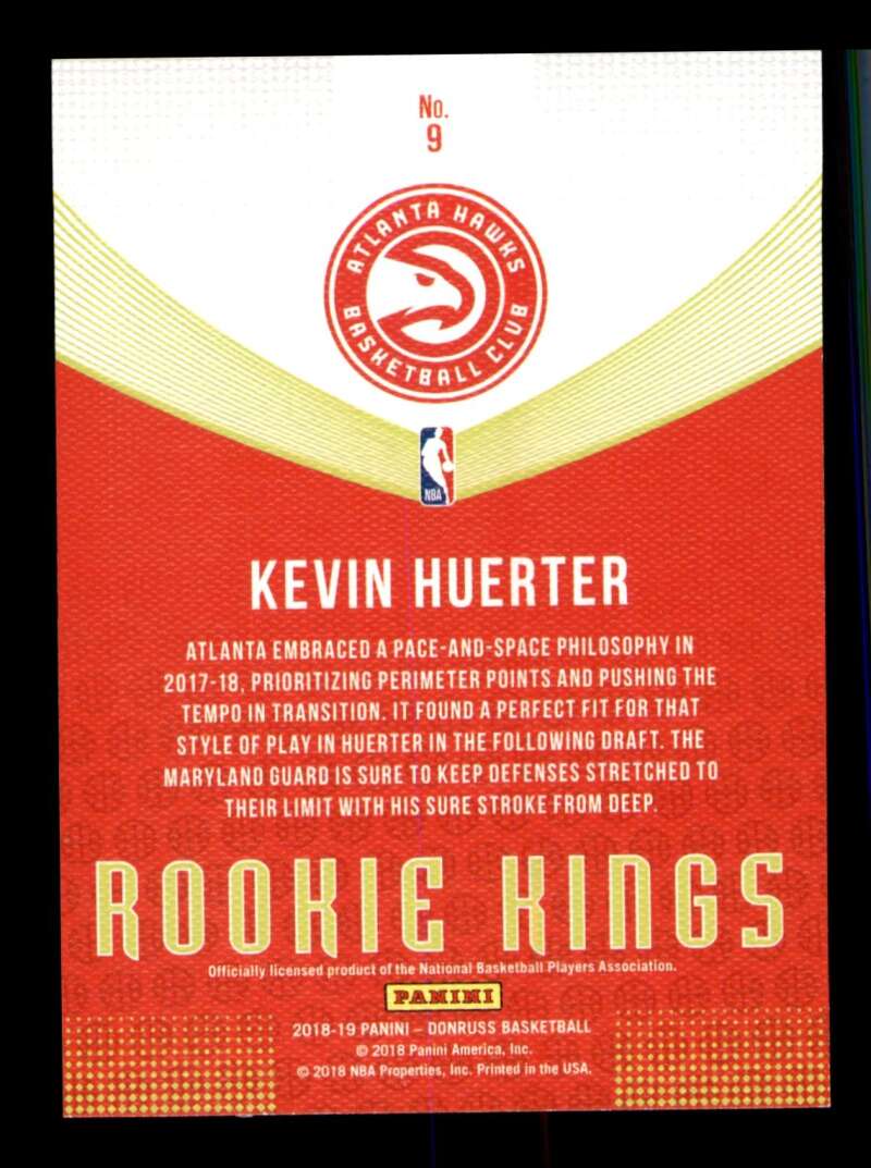 Load image into Gallery viewer, 2018-19 Donruss Rookie Kings Kevin Huerter #9 Rookie RC Image 2
